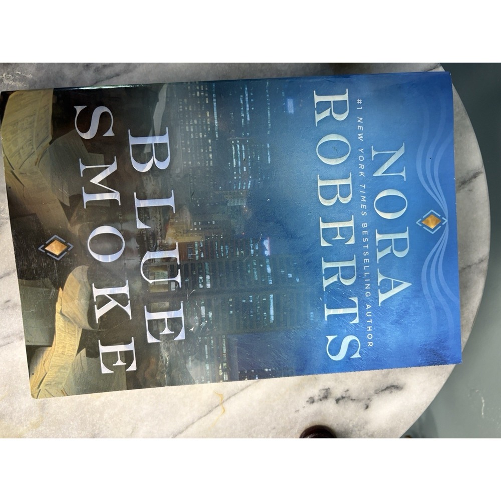Nora Roberts Blue Smoke Paperback Penguin Suspense Fiction Rita Frangie Illust